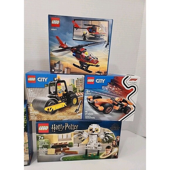 Lot Of 7 Lego Sets City Harry Potter Creator Dinosaurs Burger Truck Fire Rescue - Picture 3 of 5